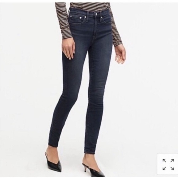 J. Crew High Rise 8” Tooth Pick Jeans Size 26‎ EUC 0334 - Picture 1 of 12